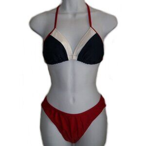 TOMMY HILFIGER Colour Blocked Bikini - Sz 8 - NEW